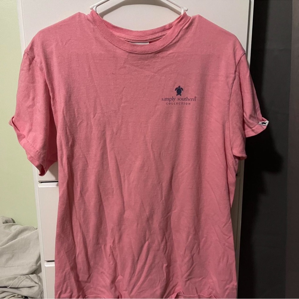 Simply Southern Coral Short Sleeve Tee